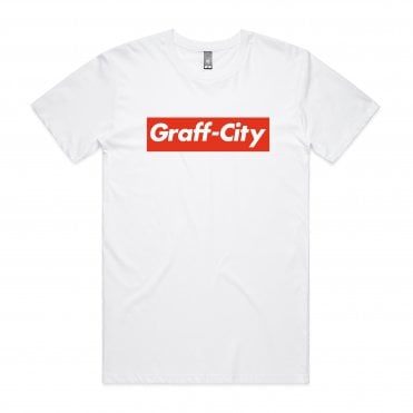 Supreme "Graff-City" White Tee