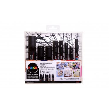 Posca 8 Nib Size Pack