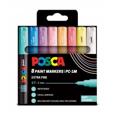 Posca PC-1M 8 Soft Colours