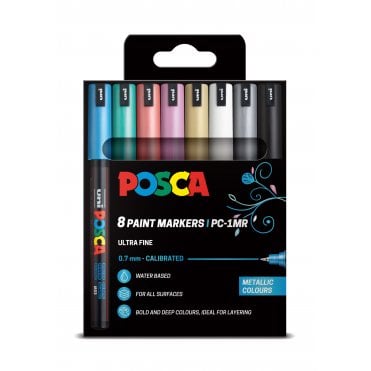 Posca PC-1MR 8 Metalic Colours