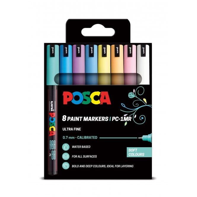 Uni Posca PC-1MR 8 Soft Colours