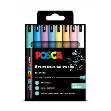 Posca PC-1MR 8 Soft Colours