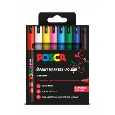 Posca PC-1MR 8 Standard Colours