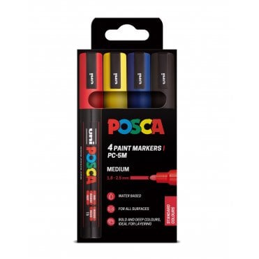Posca PC-5M 4 Standard Colours