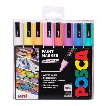 Posca PC-5M 8 Pastel Colours