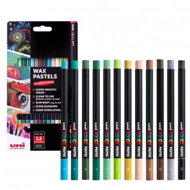 Posca Wax Pastels Set - Neutral (12)