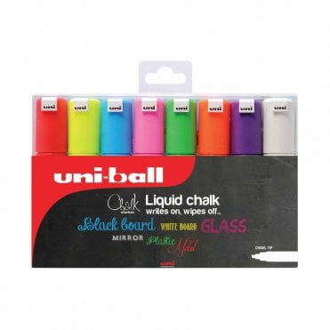 PWE-8K Chalk Marker Pack - Assorted (8)