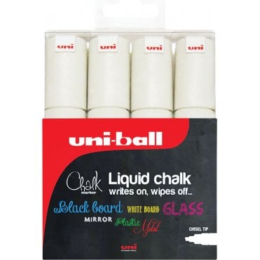 PWE-8K Chalk Marker Pack - White (4)